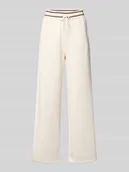 Spodnie sportowe damskie - spodnie dresowe z elastycznym pasem - miniaturka - grafika 1