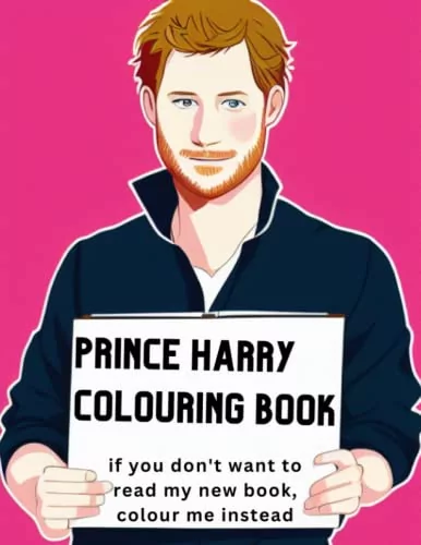 Prince Harry Colouring Book