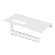 Stojaki i wieszaki na papier toaletowy - Wieszak na papier toaletowy SPARE 18 x 10 x 8 cm biały - miniaturka - grafika 1
