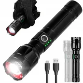 Latarki - LATARKA LED TAKTYCZNA AKUMULATOROWA WOJSKOWA USB-C ZOOM 1060lm PRO VAYOX - miniaturka - grafika 1