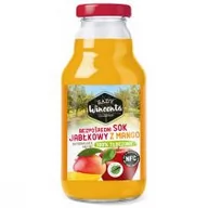 Soki i napoje niegazowane - Sady Wincenta Sok 100% jabłkowy z mango naturalnie mętny tłoczony NFC 330 ml - miniaturka - grafika 1
