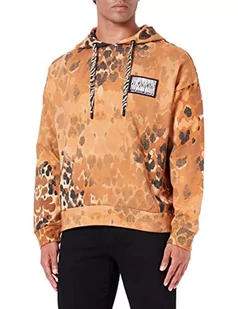 Just Cavalli Bluza męska, lata 161 ciemny beżowy, L - Bluzy męskie - miniaturka - grafika 1