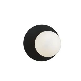 Kinkiet OSLO K1 E14 - czarny/opal - Lampy ścienne - miniaturka - grafika 1