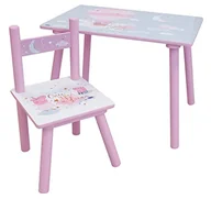 Stoliki dla dzieci - FUN HOUSE 713499 Peppa Świnka Dream Stół H.41, L.60 40 CM z krzesłem H.49,5 X L.31 X P.31,5 CM dla dzieci - miniaturka - grafika 1