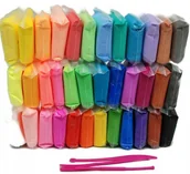Prace ręczne dla dzieci - 36 SZTUK PIANKOLINA POLIMEROWA GLINA PIANKOWA ZESTAW - miniaturka - grafika 1