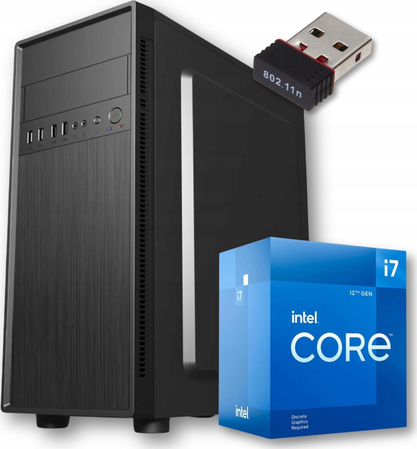 Komputer Pix Protask V6 Intel Core i7 32GB DDR4 512GB SSD DVD Windows 11