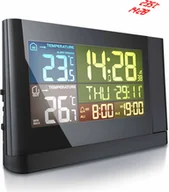 Stacje pogodowe - Stacja pogodowa Bearware z czujnikiem zewnętrznym, bezprzewodowa stacja pogodowa z projekcją (obracana o 180°) i kolorowym wyświetlaczem - miniaturka - grafika 1