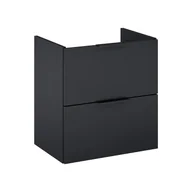 Szafki łazienkowe - Szafka pod umywalkę wisząca Katalonia 60x38.4x53 cm czarna Sensea - miniaturka - grafika 1