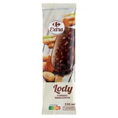 Lody i desery lodowe - Carrefour Extra Lody o smaku waniliowym w czekoladzie z migdałami 120 ml - miniaturka - grafika 1
