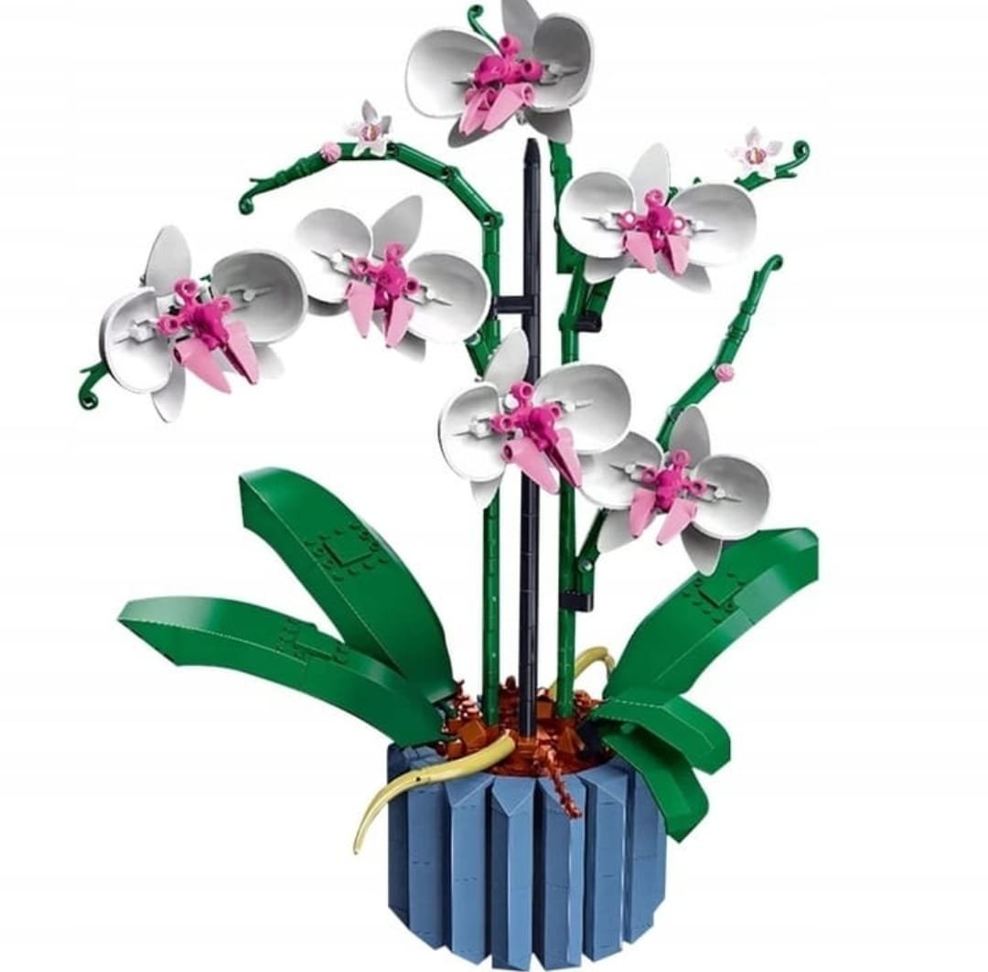 KLOCKI ORCHIDEA zestaw klocków kwiaty, prezent