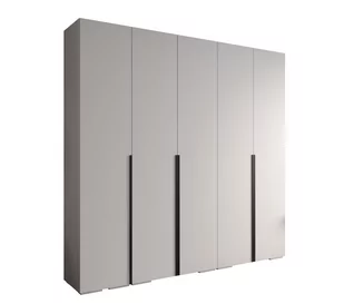 Szafa ubraniowa garderoba z półkami INOVA 1 2,5SZ biały+czarny - Szafy - miniaturka - grafika 1