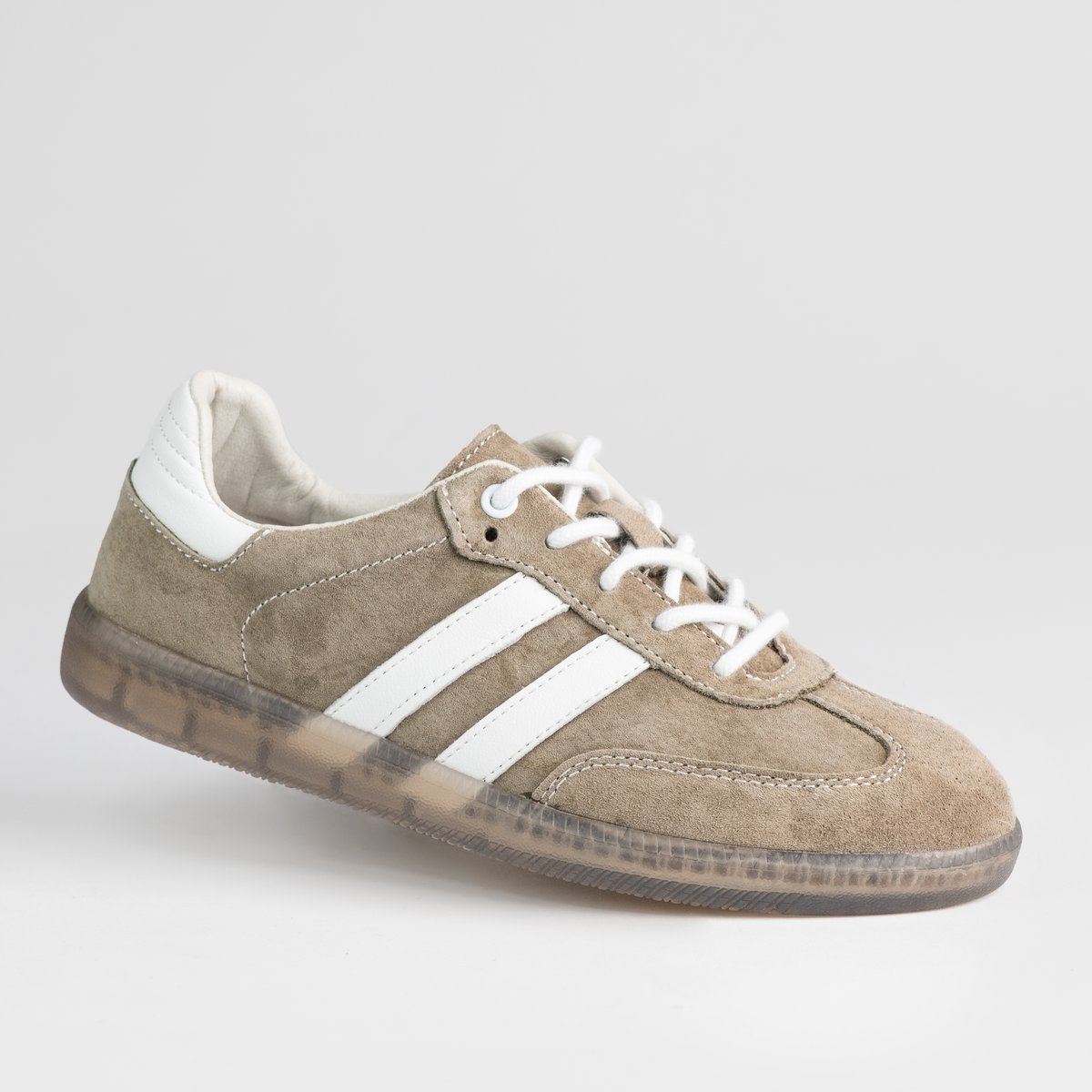Sportowe damskie buty skóra naturalna GOODIN GD-XF-164 khaki zamsz lekki 38