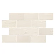 Płytki ceramiczne - Emil Ceramica Kotto Brick Gesso Gres Płytka podłogowa 12,5x25 cm, biała ECKOBRGGPP12X25B - miniaturka - grafika 1