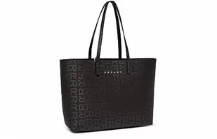 Replay Damska torba na ramię FW3553, 1569 Black + Brown Cocoa, 1569 Black + Brown Cocoa - Torebki damskie - miniaturka - grafika 1