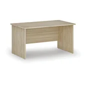 Biurka - Biurko proste PRIMO WOOD, 1400 x 800 mm, dąb naturalny - miniaturka - grafika 1