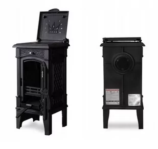 Piec koza żeliwny kominek kominkowy do gotowania 6,6kW (kolor: czarny) - spełnia anty-smogowy EkoProjekt 04482046 - Piece wolnostojące - miniaturka - grafika 4