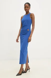 Patrizia Pepe sukienka kolor niebieski maxi prosta 8A1427 J129 - Sukienki - miniaturka - grafika 1