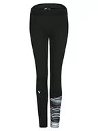 Spodnie damskie - Ziener Damskie spodnie softshellowe, długie bieganie, wiatroszczelne, elastyczne Nura czarny czarny pasek 46 214185 - miniaturka - grafika 1