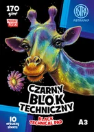 Podobrazia, bloki, papiery - Astra, Blok techniczny BLACK A3 170 g, 10 ark - miniaturka - grafika 1