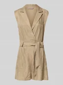 Kombinezony - Krótki kombinezon z wiązanym paskiem model ‘AMIA’ - miniaturka - grafika 1