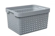 Pudła i pojemniki do przechowywania - Plast team poland Pojemnik Koszyk Seoul duży szary antracytowy 16L PlastTeam PT60250802 - miniaturka - grafika 1