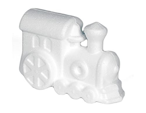 INNSPIRO Lokomotywa porex 12x7,5 cm. Torba do zawieszenia 2u. Transport, Biały, 2
