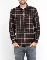 Koszule męskie - Lee Button Down Męska Koszula Materiałowa W Kratę Pitch Black L880Zfem-M - miniaturka - grafika 1