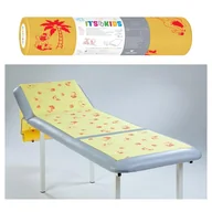 Kosmetyczne akcesoria jednorazowe - Podkład dla dzieci na rolce 50cm x 50cm żółty podfoliowany 54g Its4kids 80szt - miniaturka - grafika 1