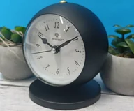 Zegary - Perfect Budzik BB09011 czarny 9 cm podświetlenie cichy chód - miniaturka - grafika 1