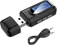 Transmitery FM - Transmiter Odbiornik Nadajnik Adapter Audio Bluetooth 5.0 JACK 3,5mm AUX - miniaturka - grafika 1