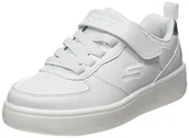Sneakersy damskie - Skechers 400623L WHT Sneakersy, białe syntetyczne/białe wykończenie, 1 UK, Białe syntetyczne białe wykończenie, 33.5 EU - miniaturka - grafika 1
