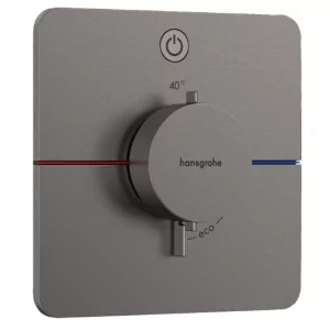 HANSGROHE 15581340 ShowerSelect Comfort Q Bateria termostatyczna, podtynkowa do 1 odbiornika Czarny Chrom Szczotkowany - Baterie podtynkowe - miniaturka - grafika 1
