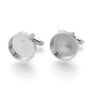 [31730b] Bazy spinek do mankietów na kaboszon 16mm w II GATUNKU - Spinki do mankietów i krawatów - miniaturka - grafika 1