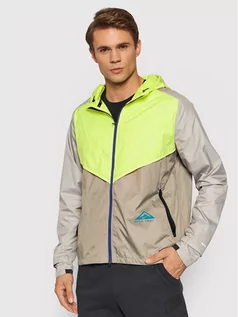 Kurtki męskie - Nike Kurtka do biegania Windrunner CZ9054 Beżowy Regular Fit - grafika 1