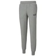 Spodnie sportowe męskie - Puma Essentials Logo Pants, męskie spodnie dresowe, Szare - miniaturka - grafika 1