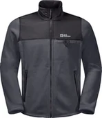 Bluzy męskie - Jack Wolfskin Polar męski DNA Grizzly Fz M ebony r. S 1709982_6230 - miniaturka - grafika 1