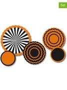 Gadżety do domu - Amscan Dekoracyjne zawieszki (5 szt.) w kolorze czarno-pomarańczowym - miniaturka - grafika 1