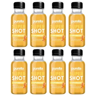 Purella Super Shot Odporność imbir + kurkuma zestaw 8 x 100 ml - żywność - Soki i napoje niegazowane - miniaturka - grafika 1