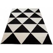 Dywany - Czarno biały dywan nowoczesny w trójkąty - Maero 8X - miniaturka - grafika 1