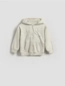 Bluzy i sweterki niemowlęce - Reserved - Bluza oversize z kapturem - jasnoszary - miniaturka - grafika 1