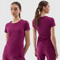Koszulki i topy damskie - T-SHIRT 4F KOSZULKA DAMSKA SPORTOWA BAWEŁNIANA SS24 - miniaturka - grafika 1