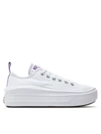 Buty dla dziewczynek - Converse Trampki Chuck Taylor All Star Move Color Pop Platform 271717C Biały - miniaturka - grafika 1