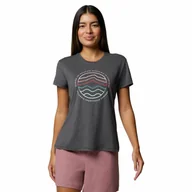 Koszulki i topy damskie - Damska koszulka techniczna Columbia Sloan Ridge Graphic SS Tee black/find your trail - L - miniaturka - grafika 1