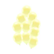 Balony i akcesoria - Balony pastelowe jasno żółte 23cm - 10 sztuk - miniaturka - grafika 1