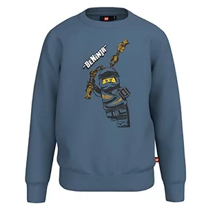 LEGO Chłopięca bluza Ninjago Jungen LWStorm 102, 612 Faded Blue, 146 - Bluzy dla chłopców - miniaturka - grafika 1