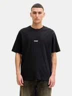 Koszulki męskie - Jack & Jones T-Shirt Club 12289842 Czarny Relaxed Fit - miniaturka - grafika 1