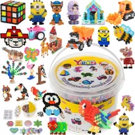 Zabawki sensoryczne - KORALIKI DO PRASOWANIA W KUFERKU SZABLONY 5000 szt - miniaturka - grafika 1