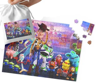 PUZZLE - Toy Story WZORY DLA DZIECI PREZENT NA ŚWIĘTA 24el + WORECZEK - Puzzle - miniaturka - grafika 1