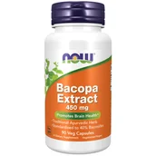 Witaminy i minerały dla sportowców - NOW Bacopa Extract 450mg 90vegcaps - miniaturka - grafika 1