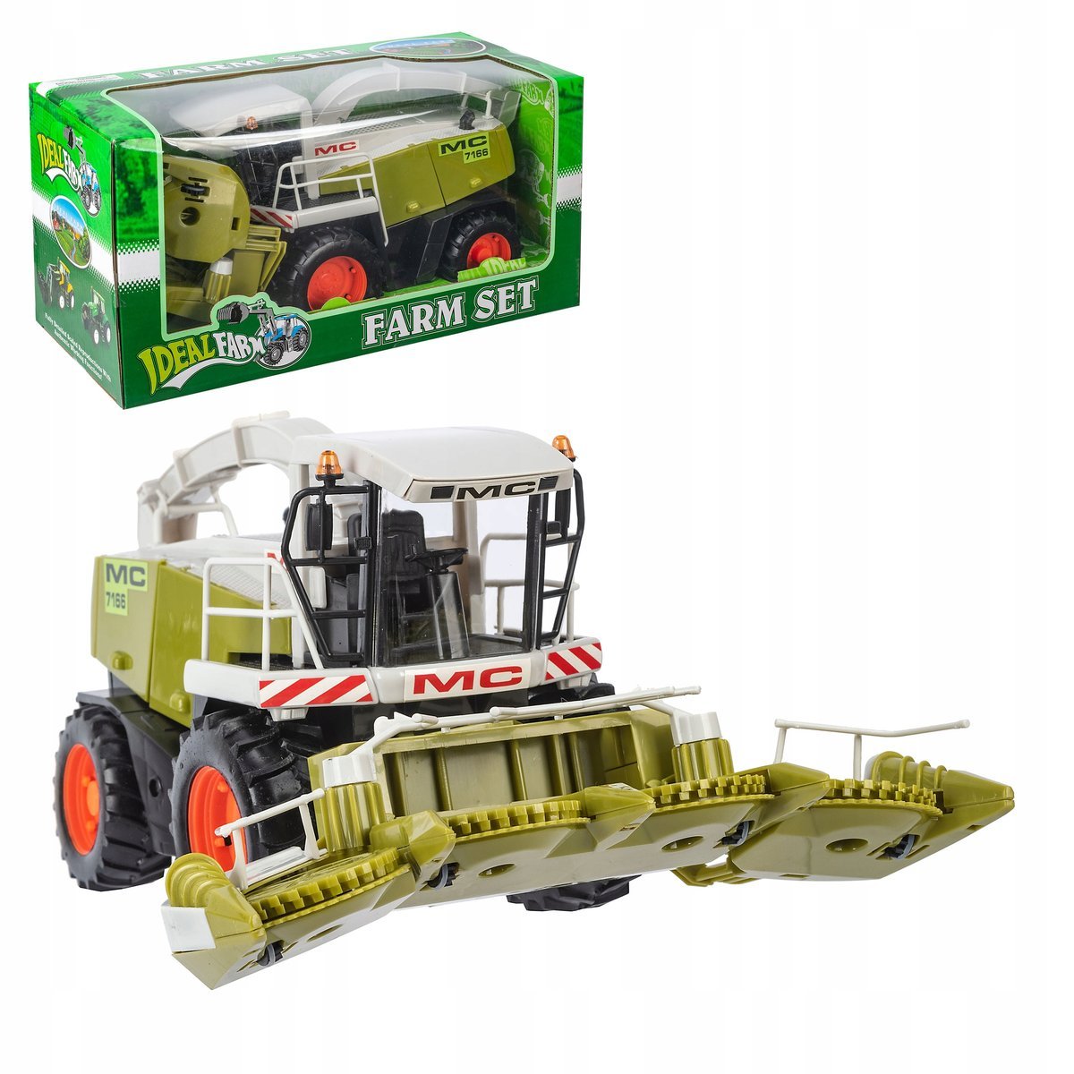 Kombajn Pojazd Rolniczy Zabawka Wytrzymała Zielona